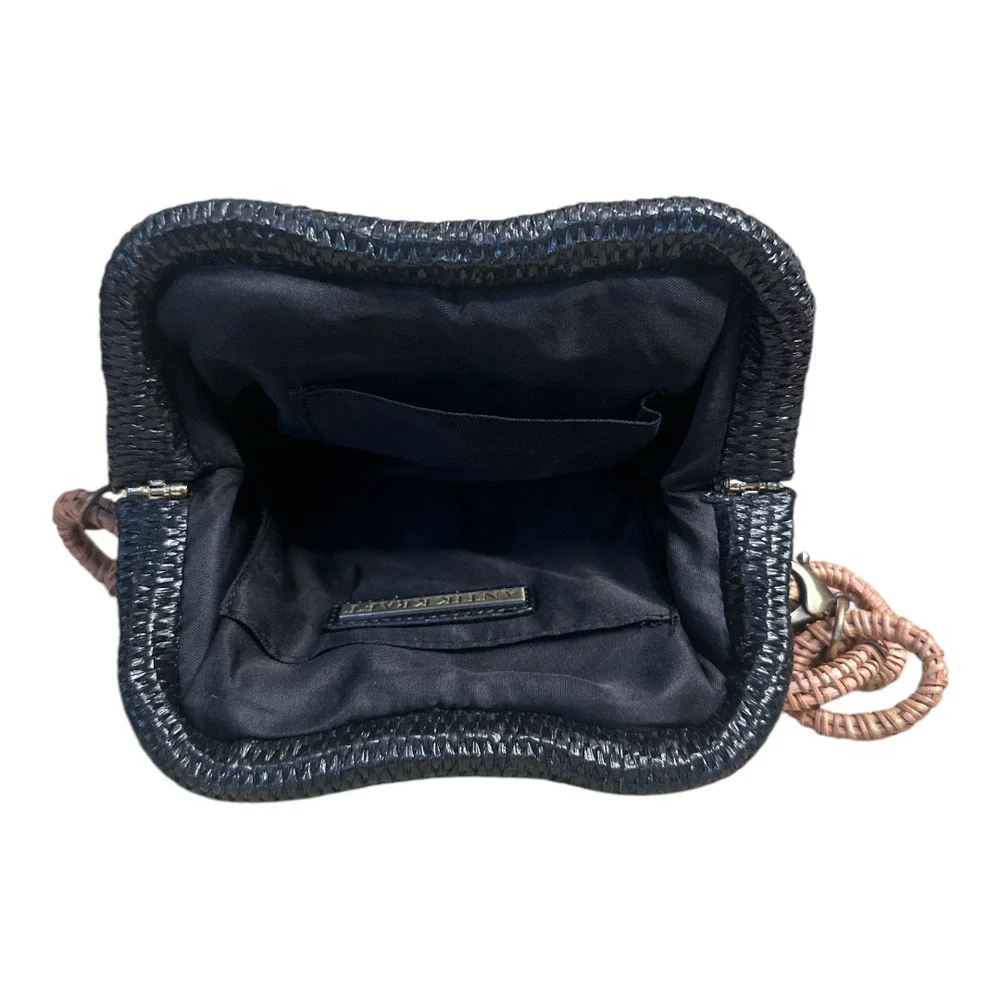 Antik Kraft Black Staw Link Shoulder Detachable Strap Shoulder Bag - Picture 2 of 6